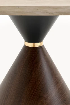 Stół Cono Travertin Walnut Ø120cm