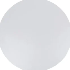 Stół do jadalni biały blat MDF noga stalowa Ø80 cm