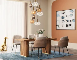 Stół do jadalni nowoczesny z drewna mango 180x90 cm