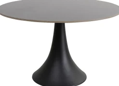 Stół Grande Possibilita Ø120 cm czarny - blat marmur