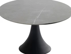 Stół Grande Possibilita Ø120 cm czarny - blat marmur