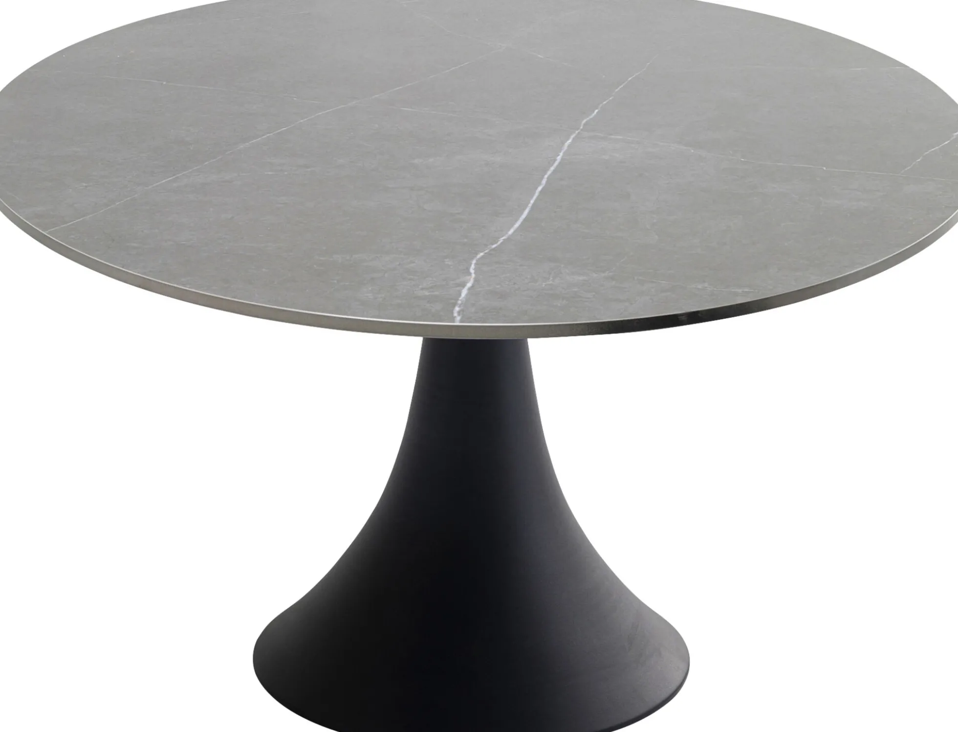 Stół Grande Possibilita Ø120 cm czarny - blat marmur