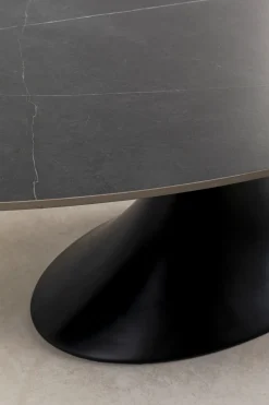 Stół Grande Possibilita 220x120 cm czarny - blat marmur