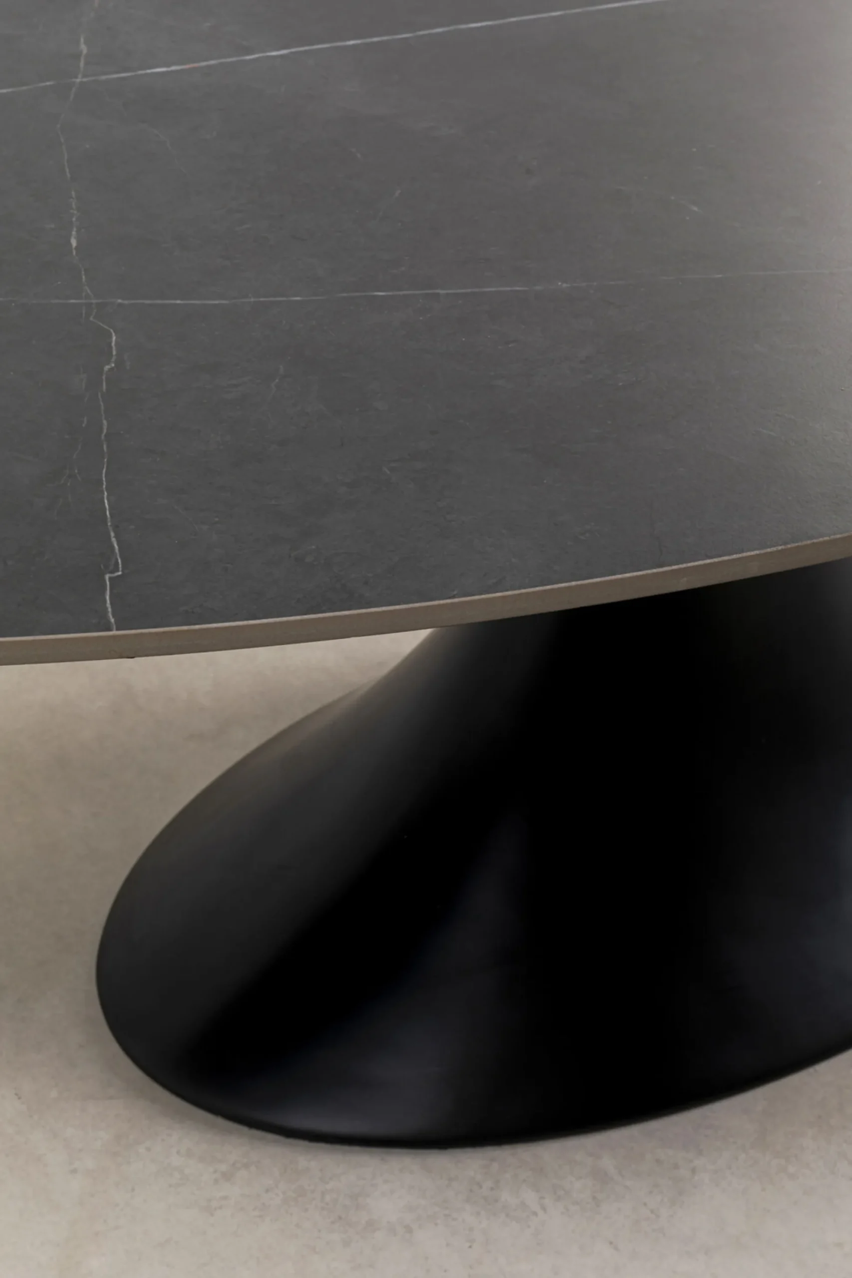 Stół Grande Possibilita 220x120 cm czarny - blat marmur