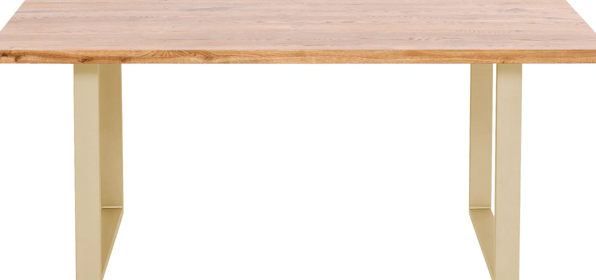 Stół Jackie 160x80 cm dąb - nogi złote