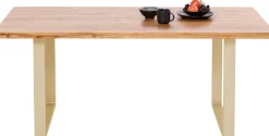 Stół Jackie 160x80 cm dąb - nogi złote