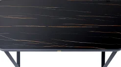 Stół ogrodowy Santos 143x83 cm czarny