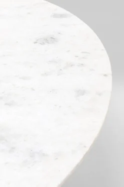 Stół okrągły do jadalni marmur i drewno mango Ø115 cm