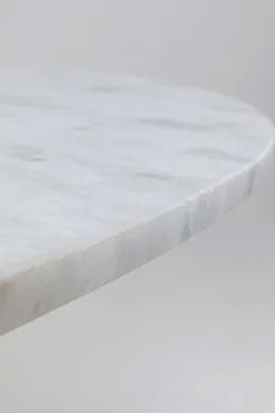 Stół okrągły marmur i drewno mango Ø115 cm