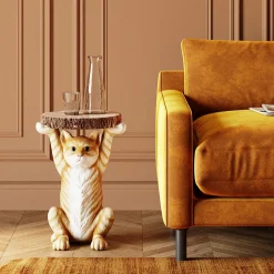 Stolik Animal Ms Cat 33x35 cm kolorowy
