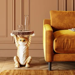 Stolik Animal Ms Cat 33x35 cm kolorowy