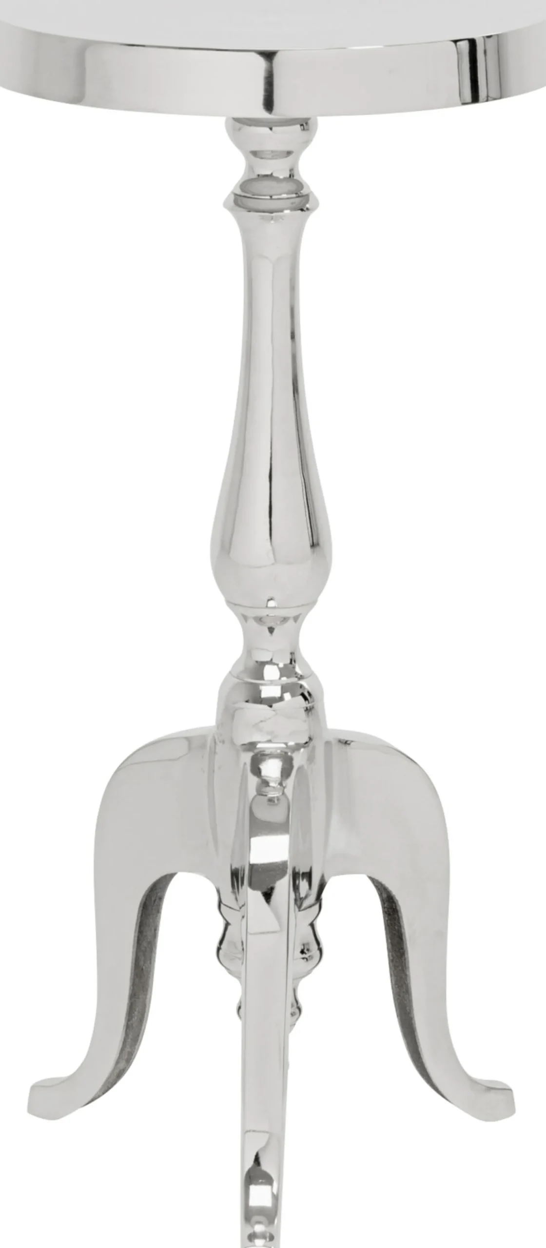 Stolik Barocco ∅27 cm srebrny