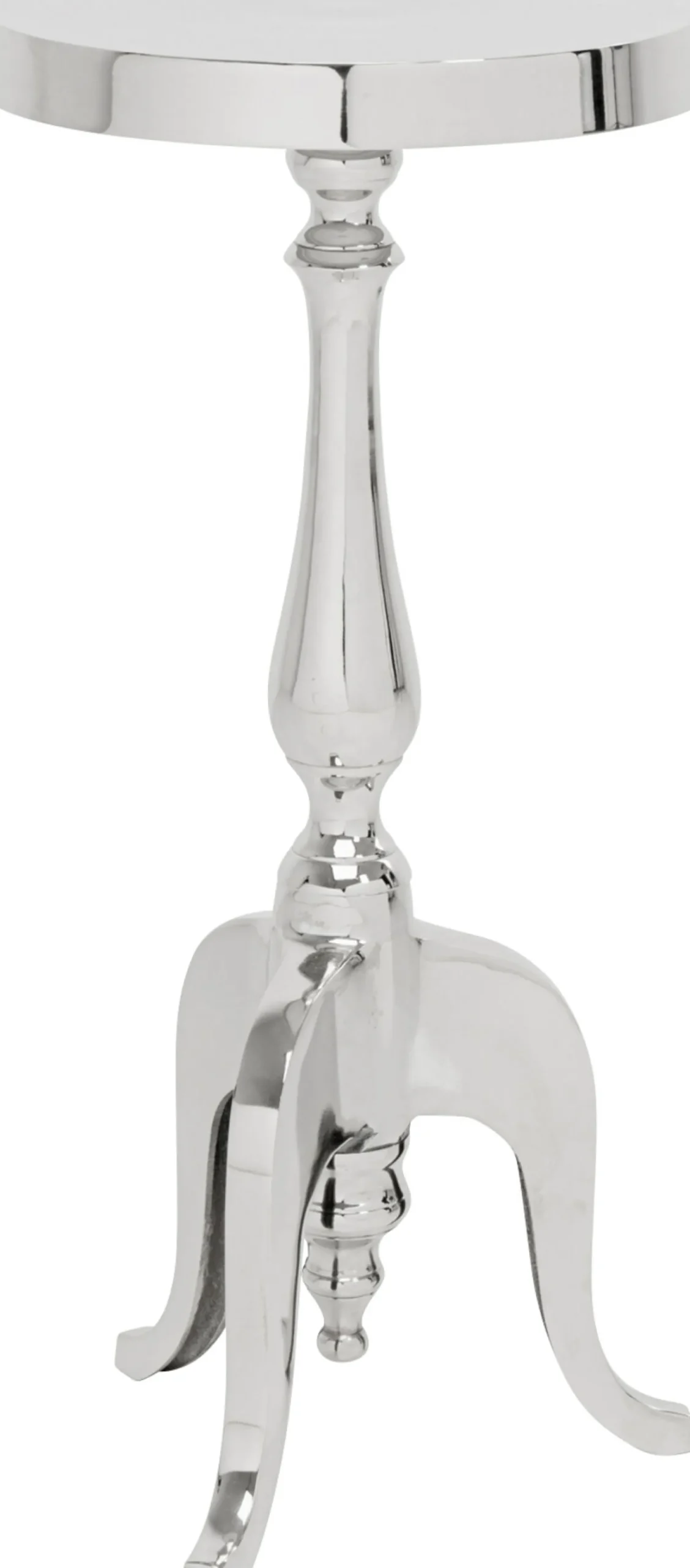 Stolik Barocco ∅27 cm srebrny