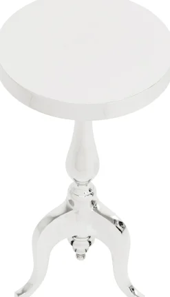 Stolik Barocco ∅27 cm srebrny