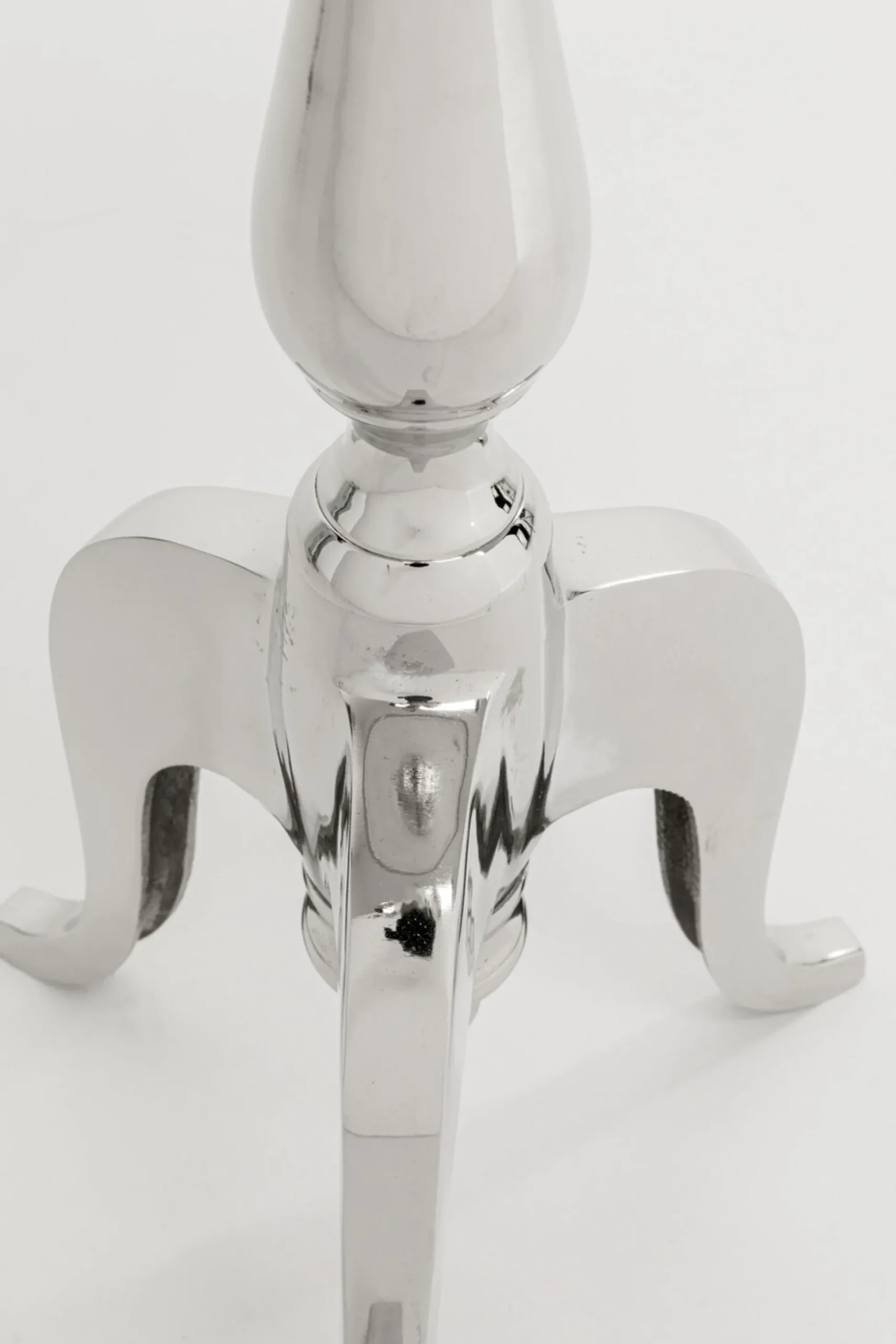 Stolik Barocco ∅27 cm srebrny