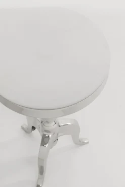 Stolik Barocco ∅27 cm srebrny