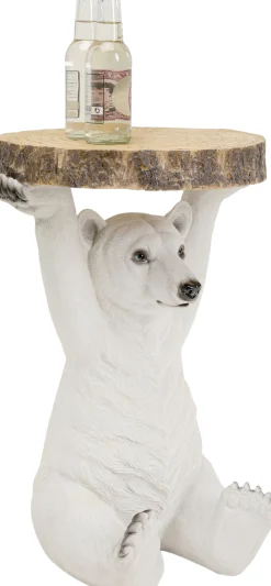 Stolik Bear ∅37 cm biały