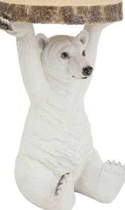 Stolik Bear ∅37 cm biały