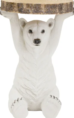 Stolik Bear ∅37 cm biały