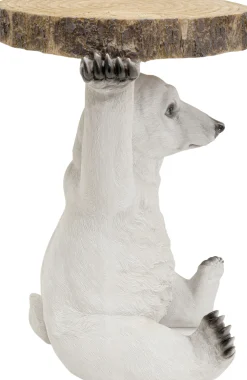 Stolik Bear ∅37 cm biały