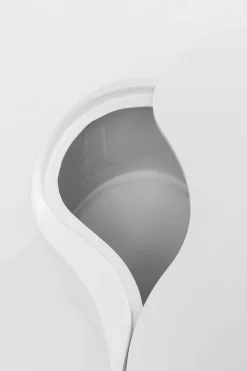 Stolik boczny Lotus biały 30cm