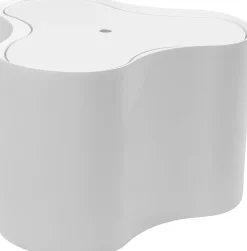 Stolik boczny Lotus biały 30cm
