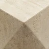 Stolik boczny Luxury Triangle z trawertynu
