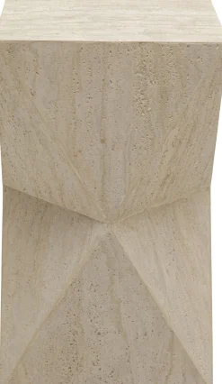 Stolik boczny Luxury Triangle z trawertynu