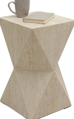 Stolik boczny Luxury Triangle z trawertynu