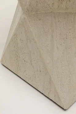Stolik boczny Luxury Triangle z trawertynu