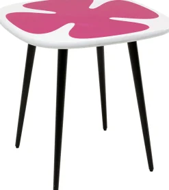Stolik boczny Petal różowy 60x60cm
