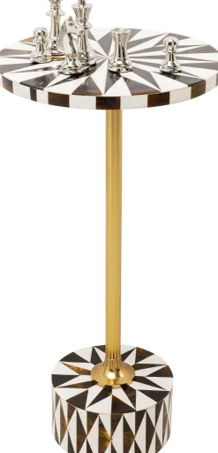 Stolik Domero Star Ø25xH50 cm brązowo-biały