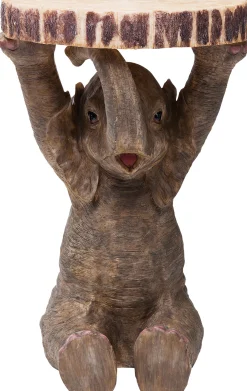 Stolik Elephant ∅36 cm brązowy