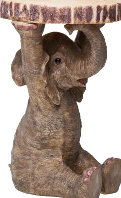 Stolik Elephant ∅36 cm brązowy