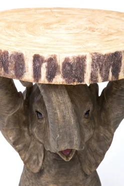 Stolik Elephant ∅36 cm brązowy