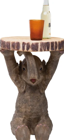 Stolik Elephant ∅36 cm brązowy