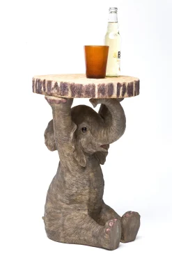 Stolik Elephant ∅36 cm brązowy