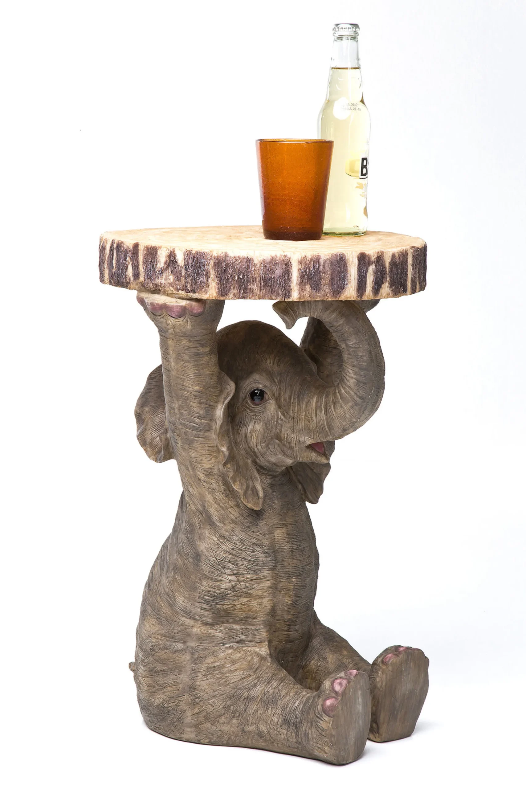 Stolik Elephant ∅36 cm brązowy