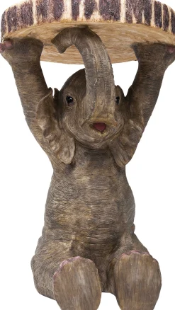 Stolik Elephant ∅36 cm brązowy