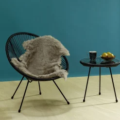 Stolik kawowy Acapulco ∅50 cm czarny