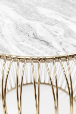 Stolik kawowy Beam Grey Marble Ø43 cm szary