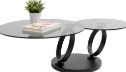 Stolik kawowy Beverly Smoke czarny 132x80cm