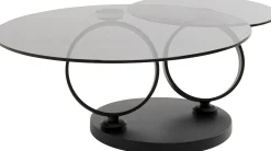 Stolik kawowy Beverly Smoke czarny 132x80cm