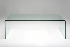Stolik kawowy Clear Club 120x60 cm ciemnoszary transparentny