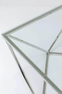 Stolik kawowy Cristallo 80x80 cm srebrny
