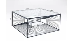 Stolik kawowy Dimension 80x80 cm czarny