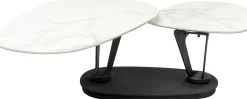 Stolik kawowy obrotowy Franklin 150x58 cm blaty szklane