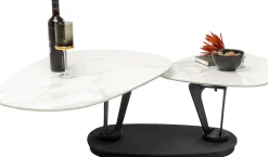 Stolik kawowy obrotowy Franklin 150x58 cm blaty szklane