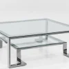 Stolik kawowy Silver Rush 120x120 cm srebrny