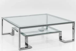 Stolik kawowy Silver Rush 120x120 cm srebrny